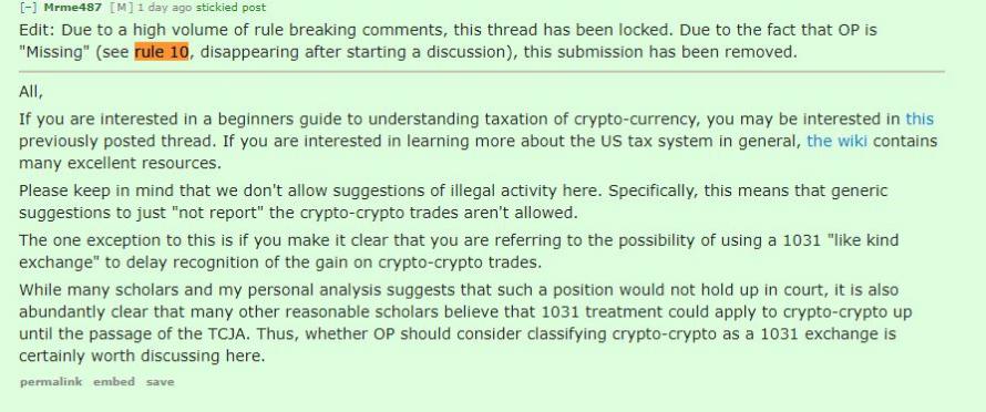 cryptocurrency reddit taxes